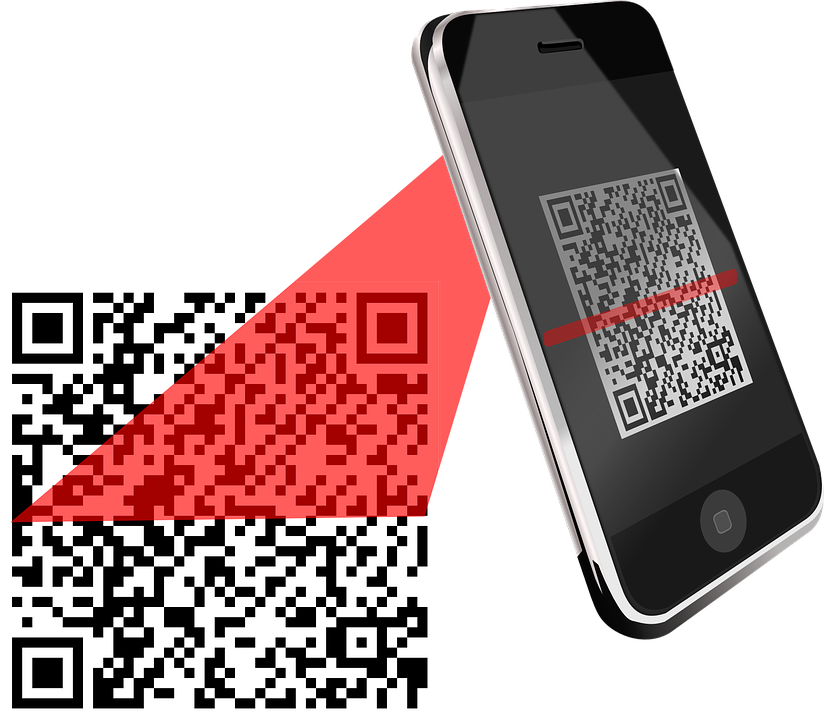 QR barcode sample with scanner